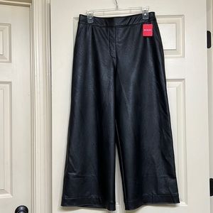 Black Spanx faux leather culottes size medium. Never worn. Tags still attached.